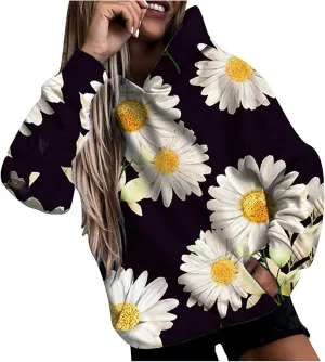 3D Print Women Oversized Hoodie Hoody Sweateshirt Plus Size Tops Tracksuit with Kangaroo Pockets