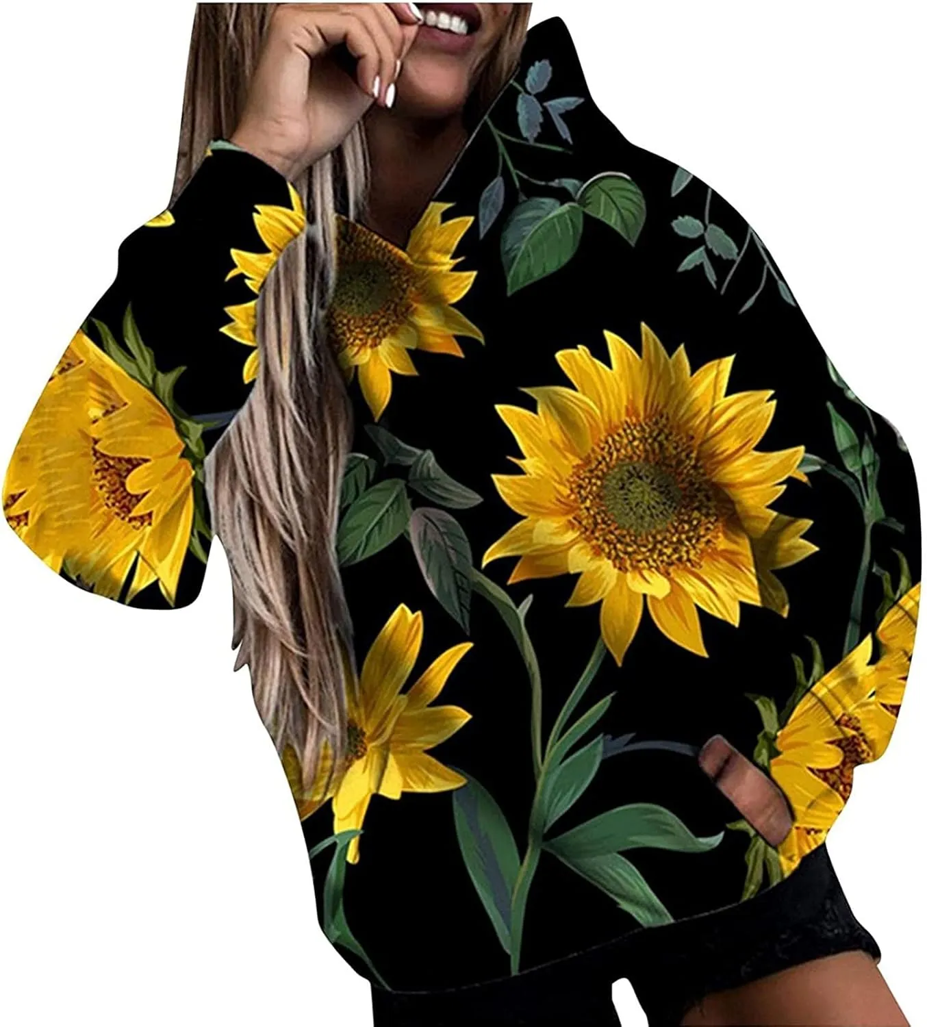 3D Print Women Oversized Hoodie Hoody Sweateshirt Plus Size Tops Tracksuit with Kangaroo Pockets