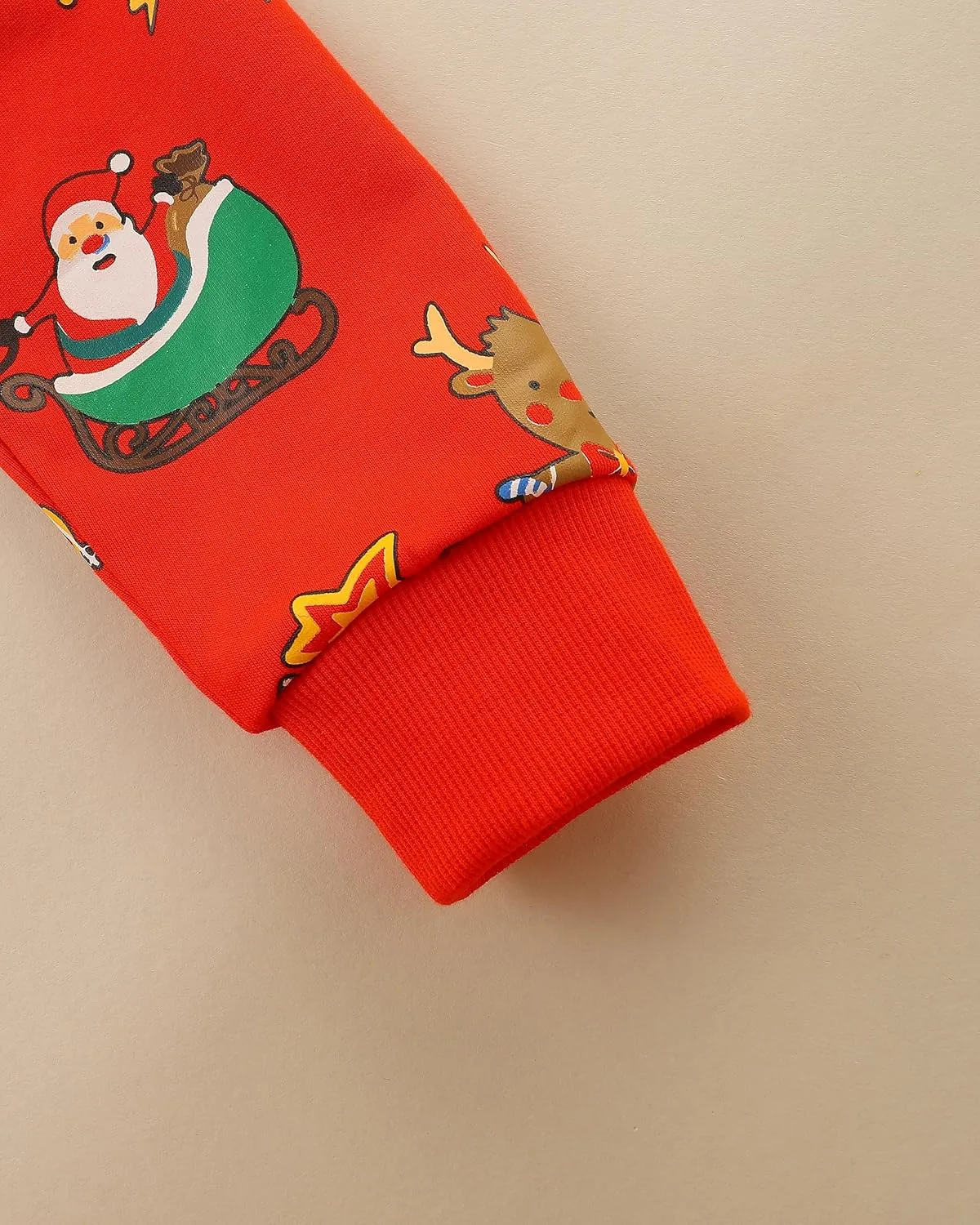 Akyzic Baby Boys Girls Sweatshirts Christmas Reindeer Fleece Crewneck Pullover Xmas Winter Warm Sweaters Tops 2t-6t