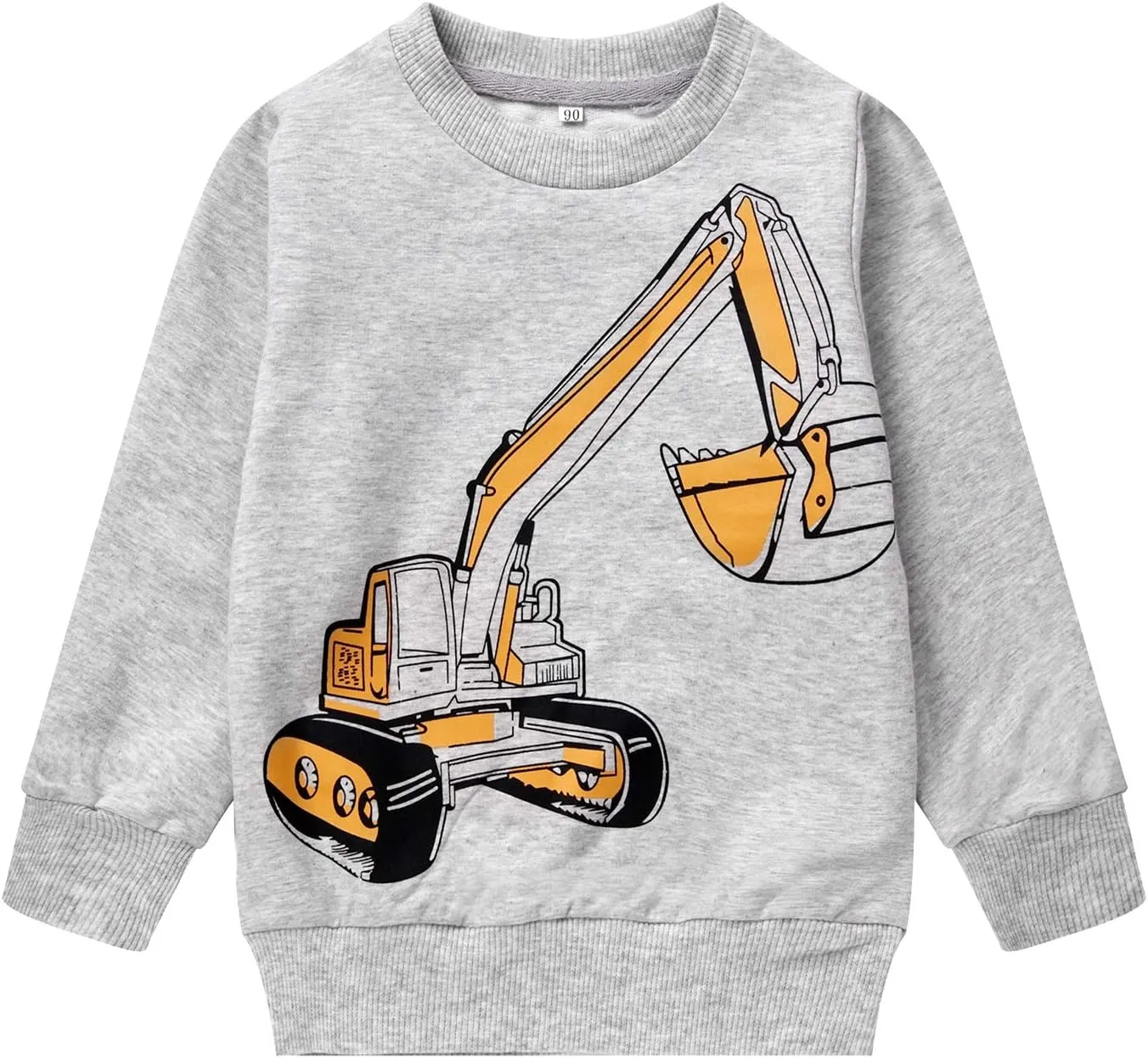 Akyzic Boys Sweatshirts Cotton Long Sleeve Crewneck Pullover Toddler Kids Winter Warm Shirt Sweater Tops 3t-8t