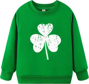Akyzic Boys Sweatshirts Cotton Long Sleeve Crewneck Pullover Toddler Kids Winter Warm Shirt Sweater Tops 3t-8t
