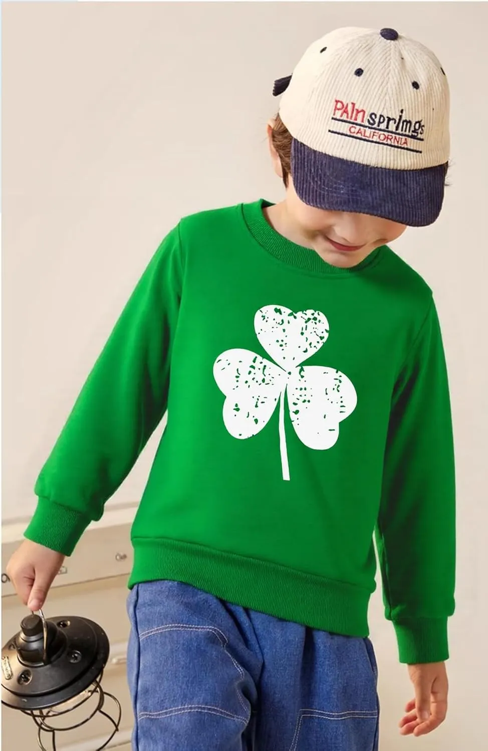 Akyzic Boys Sweatshirts Cotton Long Sleeve Crewneck Pullover Toddler Kids Winter Warm Shirt Sweater Tops 3t-8t
