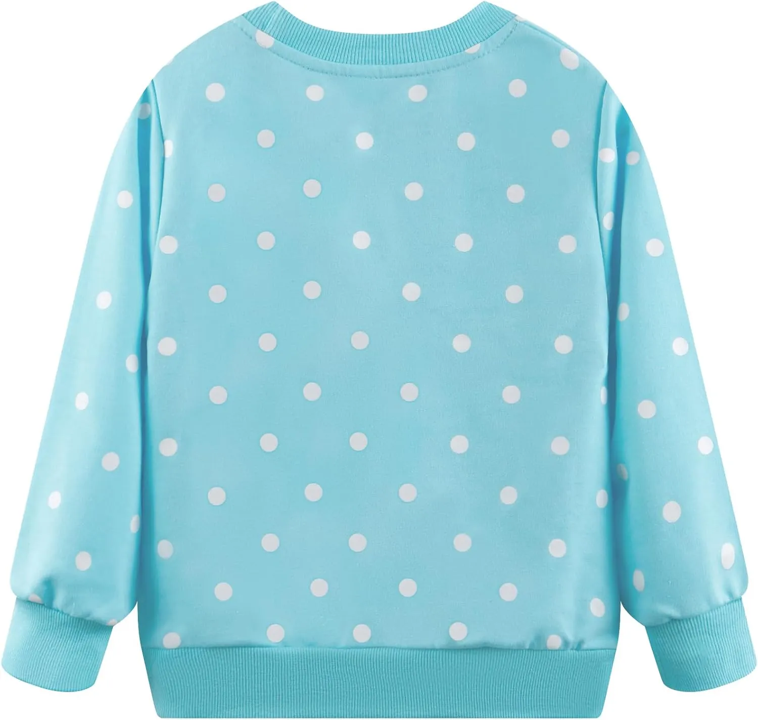 Akyzic Little Girls Sweatshirts Cotton Long Sleeve Crewneck Pullover Toddler Kids Winter Warm Shirt Sweater Tops 2t-8t