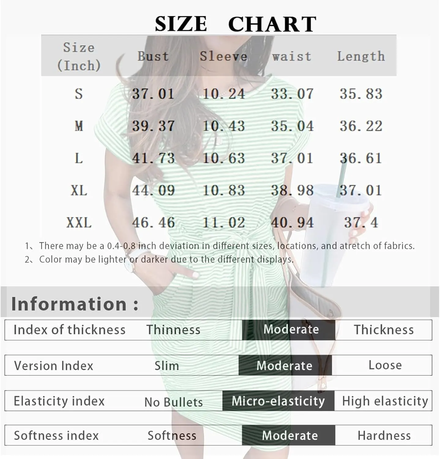Aryapyper Women's Striped T-Shirt Dress with Pockets - Summer Casual Short Sleeve Tie Waist Tunic Dress