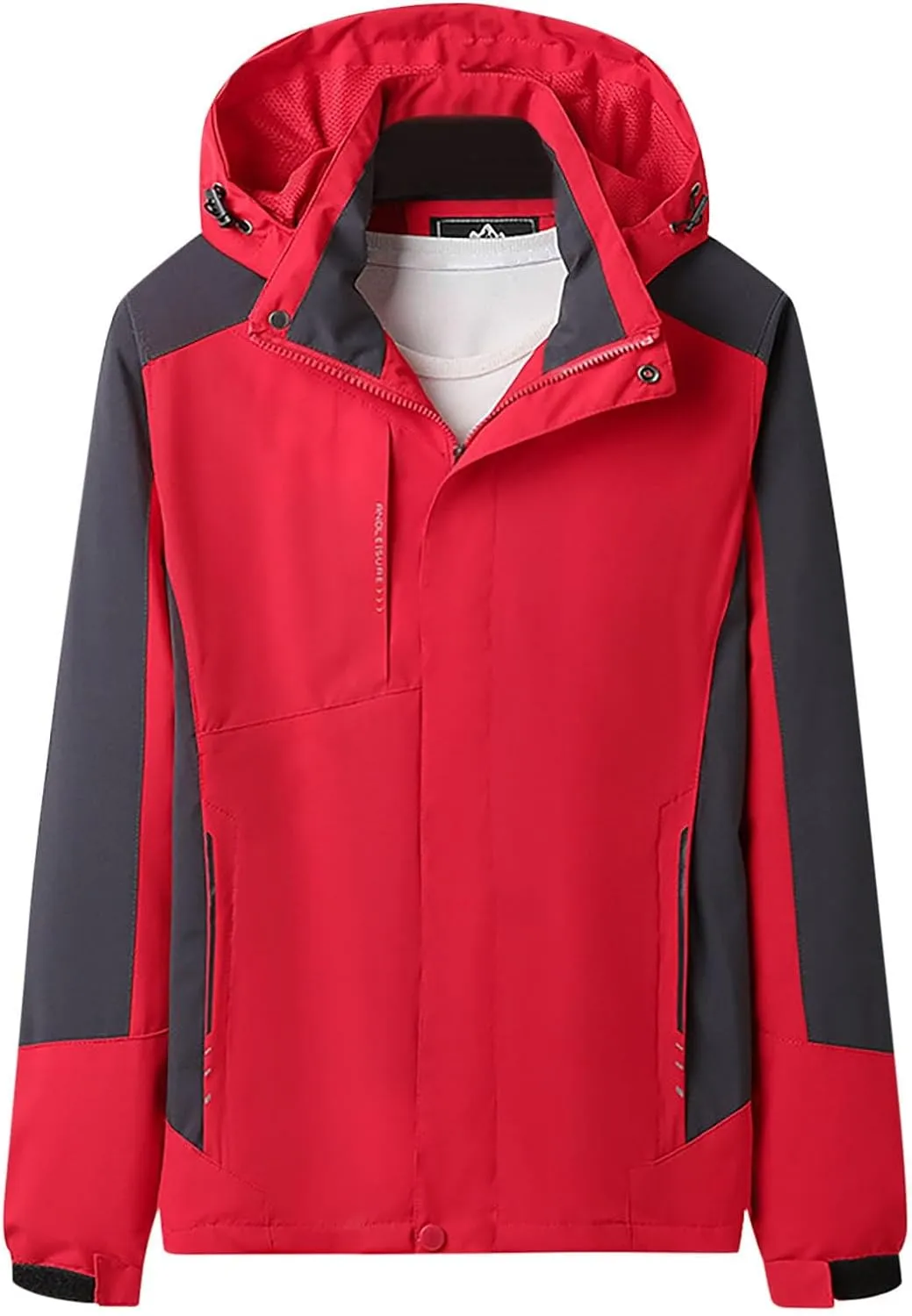 Binmer Mens Womens Rain Jackets Waterproof Windproof Warm Windbreaker Lightweight Rain Coat Outdoor Mountaineering Jackets