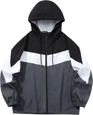 Binmer Mens Womens Rain Jackets Waterproof Windproof Warm Windbreaker Lightweight Rain Coat Outdoor Mountaineering Jackets