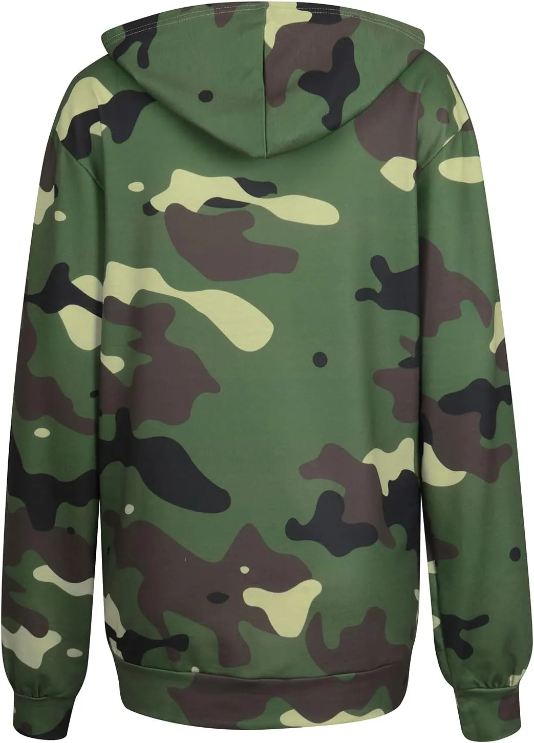 Camoflauge Clothing Women Oversized Hoodie Sweateshirt Boyfriend Shirts Tracksuit with Kangaroo Pockets