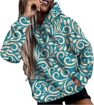 Camoflauge Clothing Women Oversized Hoodie Sweateshirt Boyfriend Shirts Tracksuit with Kangaroo Pockets