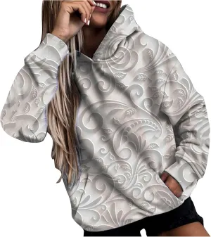Camoflauge Clothing Women Oversized Hoodie Sweateshirt Boyfriend Shirts Tracksuit with Kangaroo Pockets