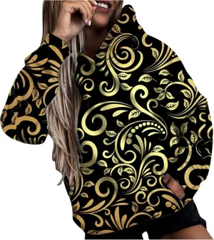 Camoflauge Clothing Women Oversized Hoodie Sweateshirt Boyfriend Shirts Tracksuit with Kangaroo Pockets