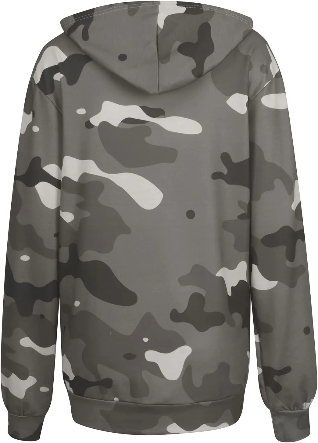 Camoflauge Clothing Women Oversized Hoodie Sweateshirt Boyfriend Shirts Tracksuit with Kangaroo Pockets