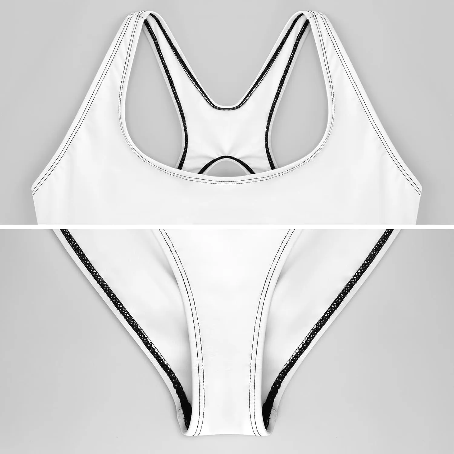 Canada Flag One Piece Swimsuit Set Backless Tummy Control Bikini Beach Female
