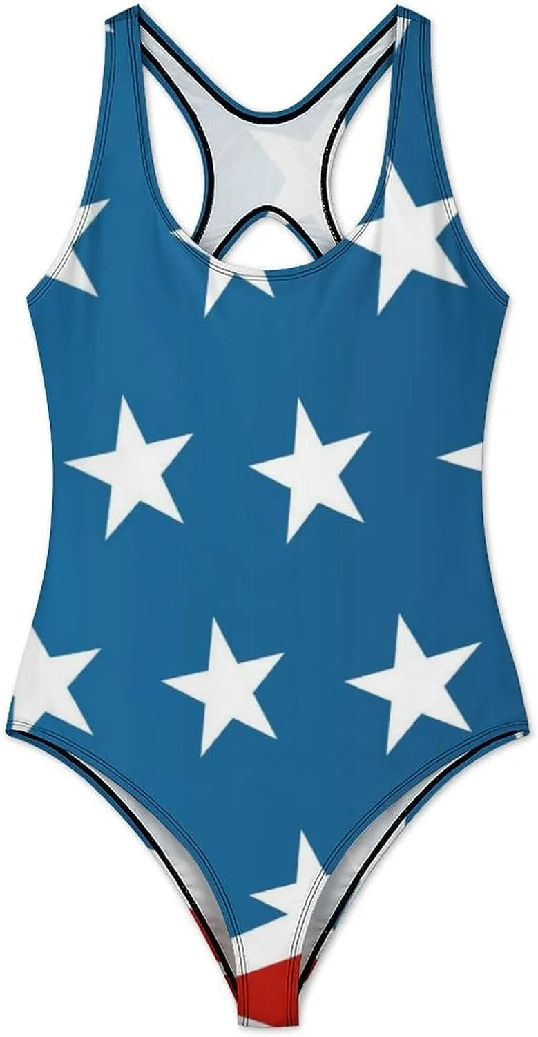 Canada Flag One Piece Swimsuit Set Backless Tummy Control Bikini Beach Female