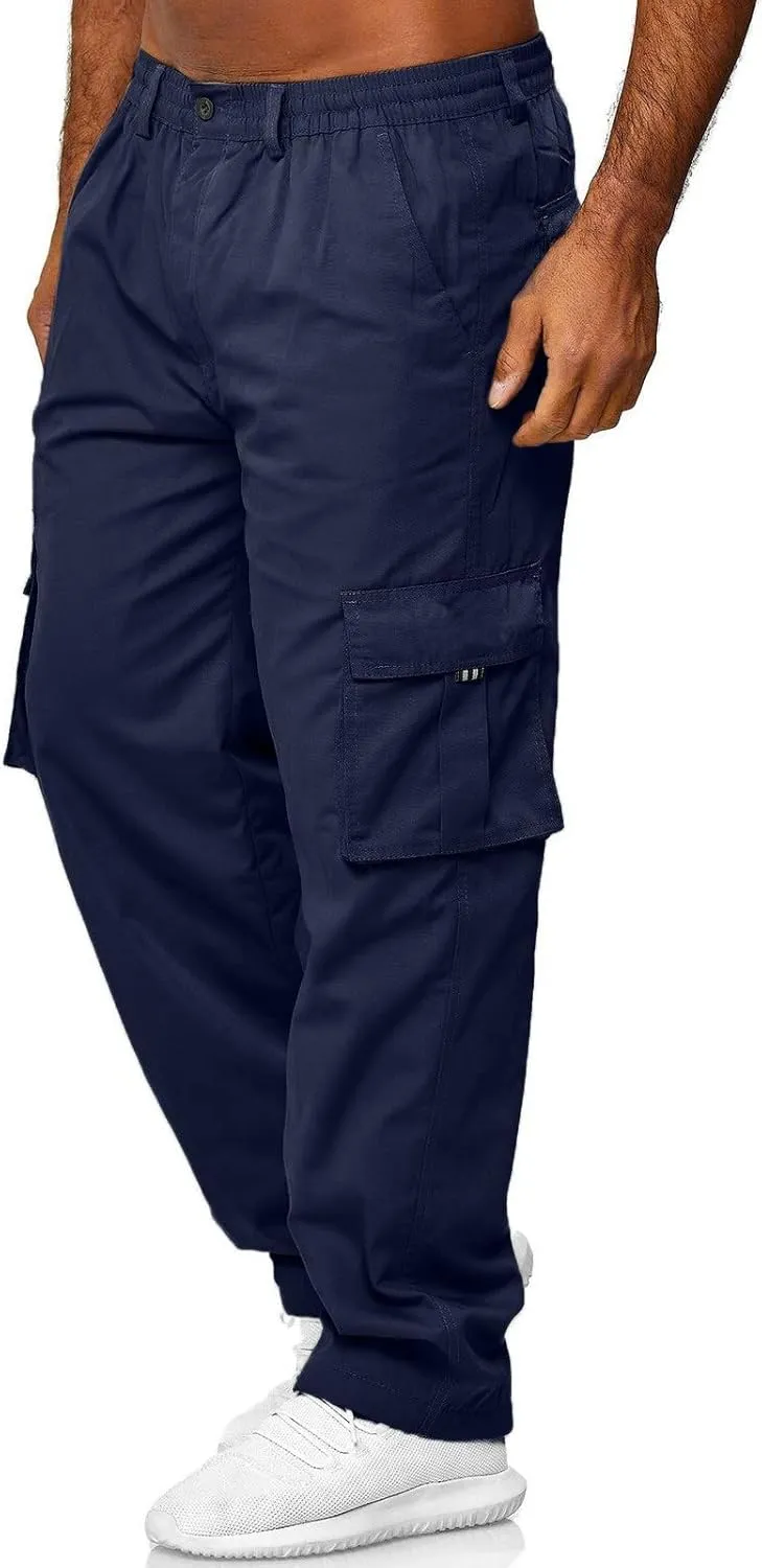 Cargo Pants for Men Big and Tall Workout Pants Sport Training Tapered Sweatpants Casual Athletics Joggers for Running