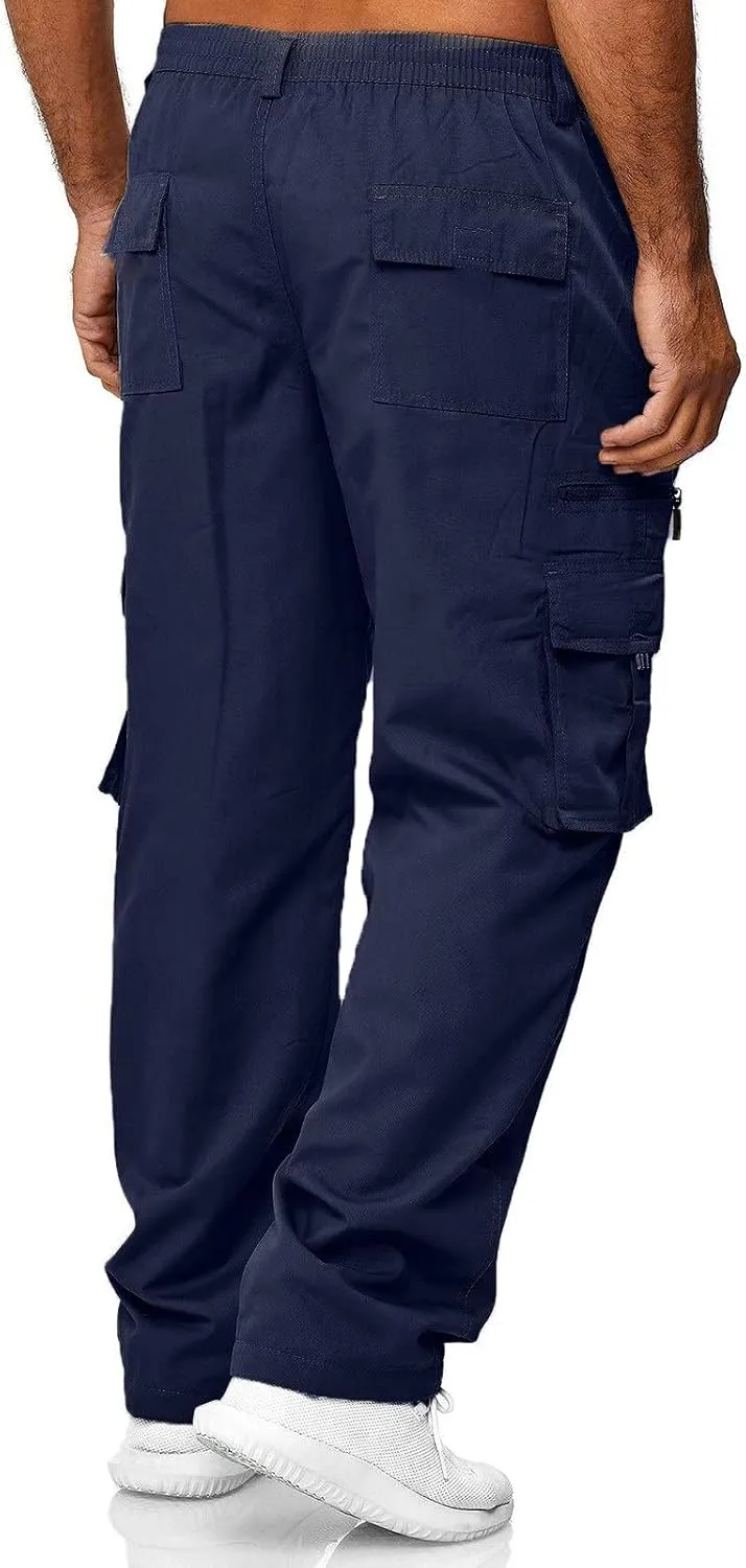 Cargo Pants for Men Big and Tall Workout Pants Sport Training Tapered Sweatpants Casual Athletics Joggers for Running