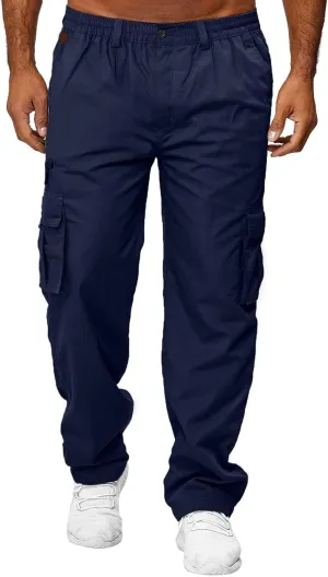 Cargo Pants for Men Big and Tall Workout Pants Sport Training Tapered Sweatpants Casual Athletics Joggers for Running