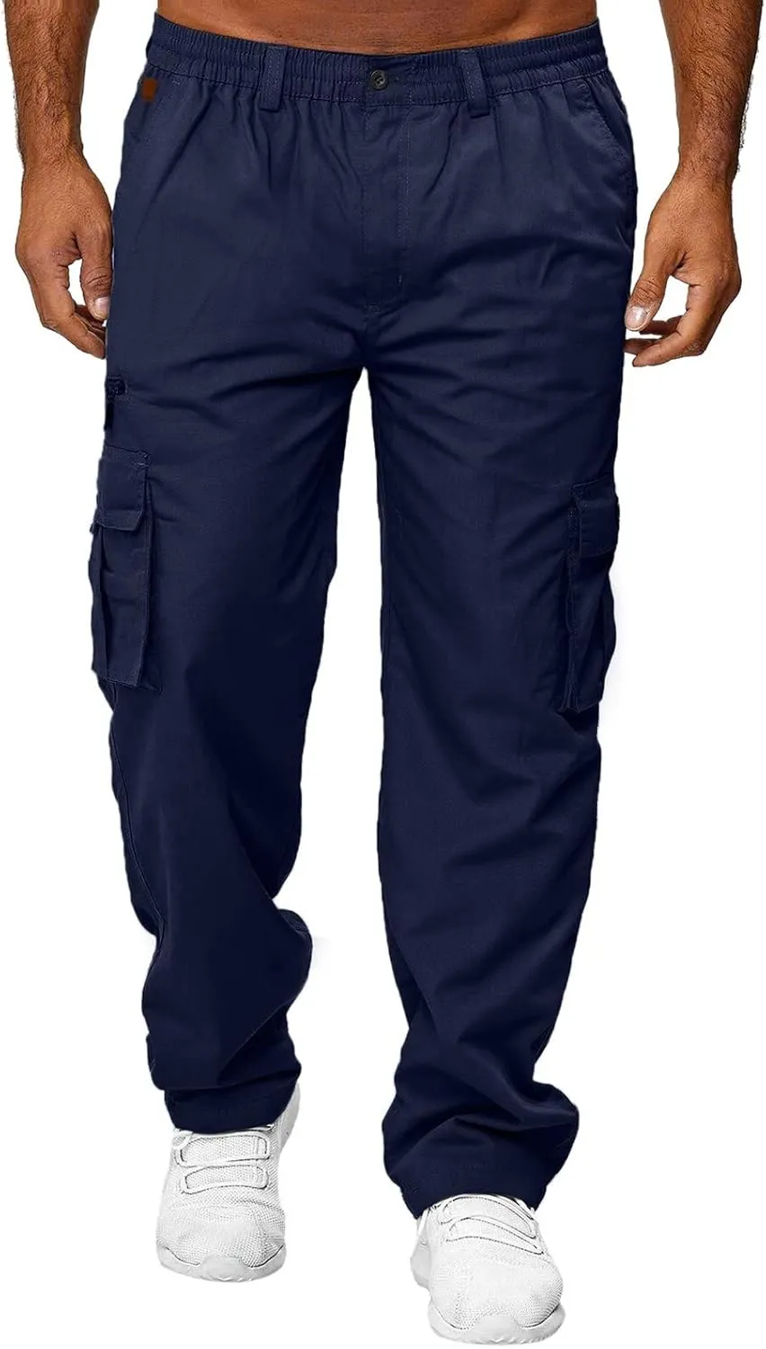Cargo Pants for Men Big and Tall Workout Pants Sport Training Tapered Sweatpants Casual Athletics Joggers for Running