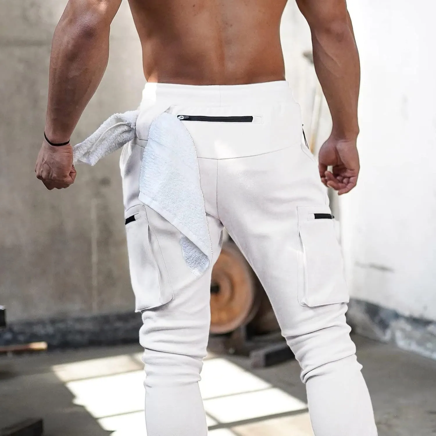 Cargo Pants for Men Relaxed Fit Gym Sweatpants Work Joggers Mens Long Pants Sweatpants for Men Men's Casual Trousers