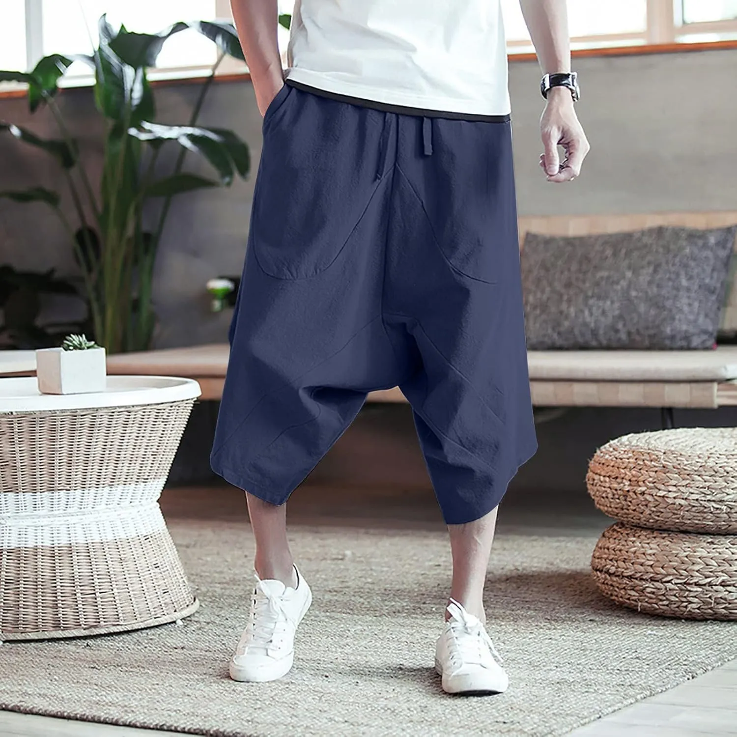 Cargo Pants for Men Relaxed Fit Pants Casual Mens Fashion Cargo Pants Casual Cotton Tapered Stretch Twill Drawstring