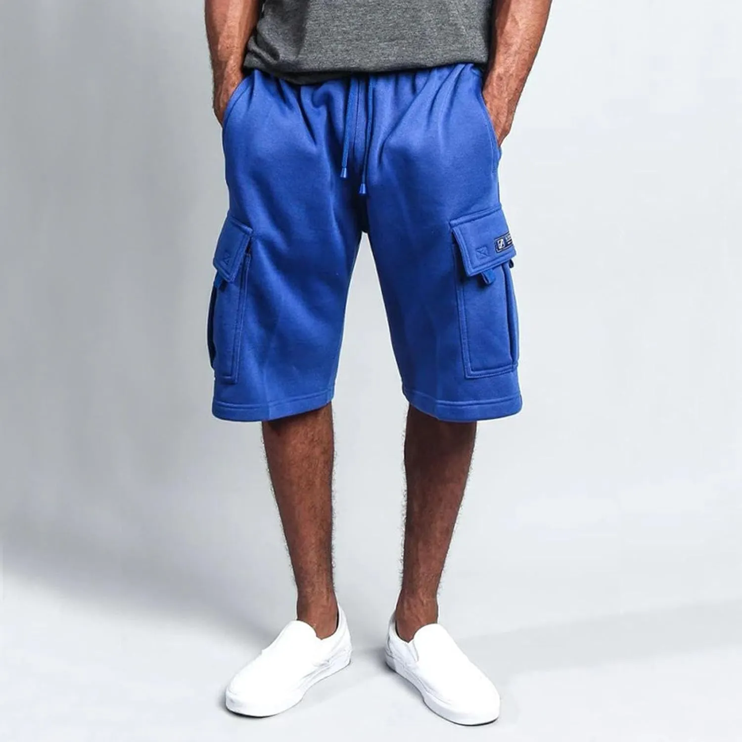 Cargo Sweat Shorts for Men Drawstring Elastic Waist Jogger Shorts Summer Comfy Casual Activewear Trendy Streetwear