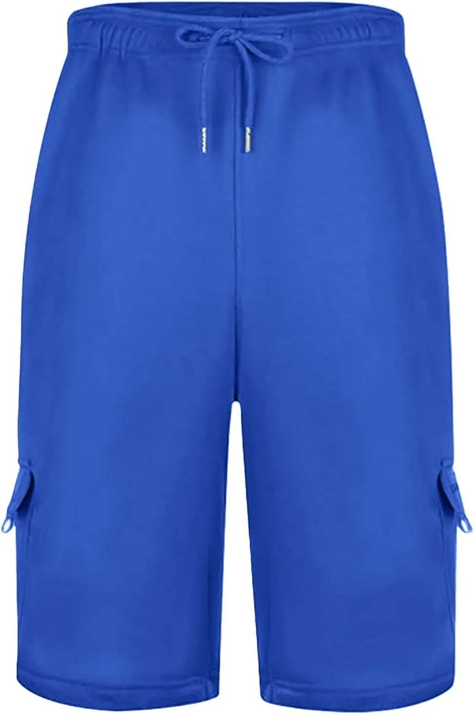 Cargo Sweat Shorts for Men Drawstring Elastic Waist Jogger Shorts Summer Comfy Casual Activewear Trendy Streetwear