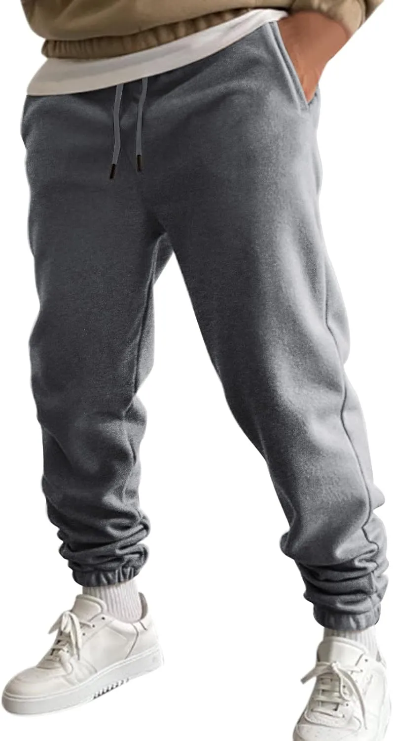 Cargo Sweatpants for Men Mens Lounge Pants Men's Slim Fit Gym Running Workout Pants Athletic Drawstring Jogger Pants