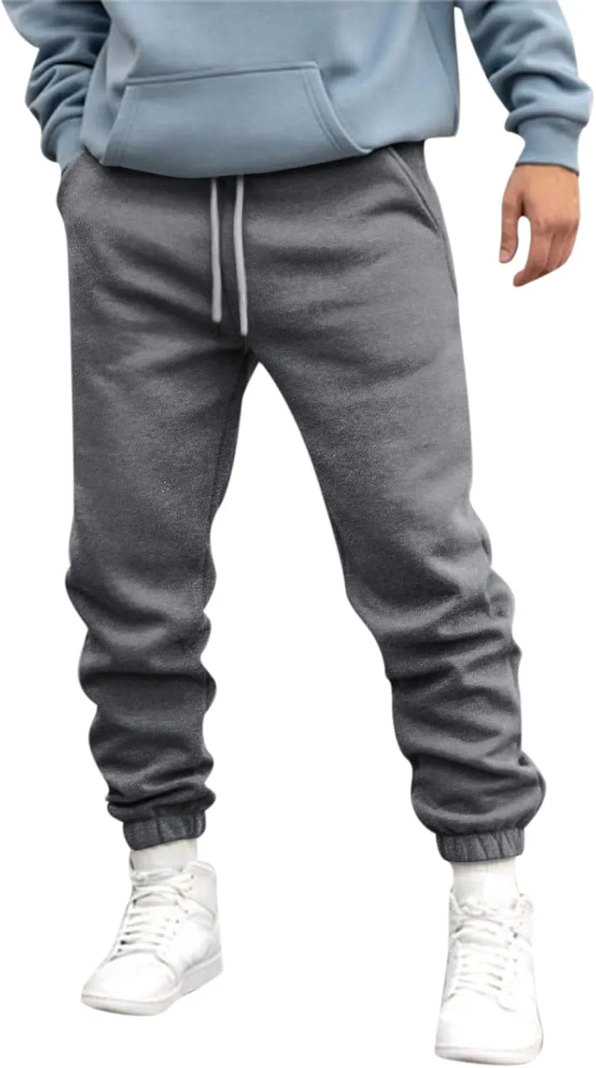Cargo Sweatpants for Men Mens Lounge Pants Men's Slim Fit Gym Running Workout Pants Athletic Drawstring Jogger Pants