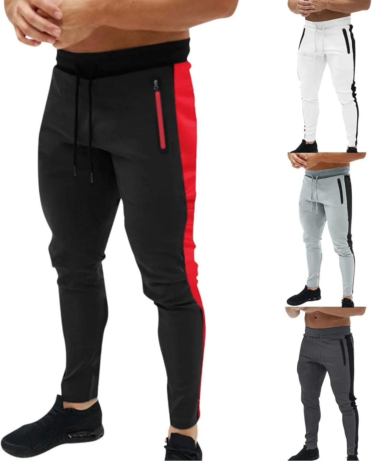 Cargo Sweatpants for Men Mens Lounge Pants Multi-Pocket Cargo Sweatpants for Men Wild Cargo Pants Outdoor Drawstring