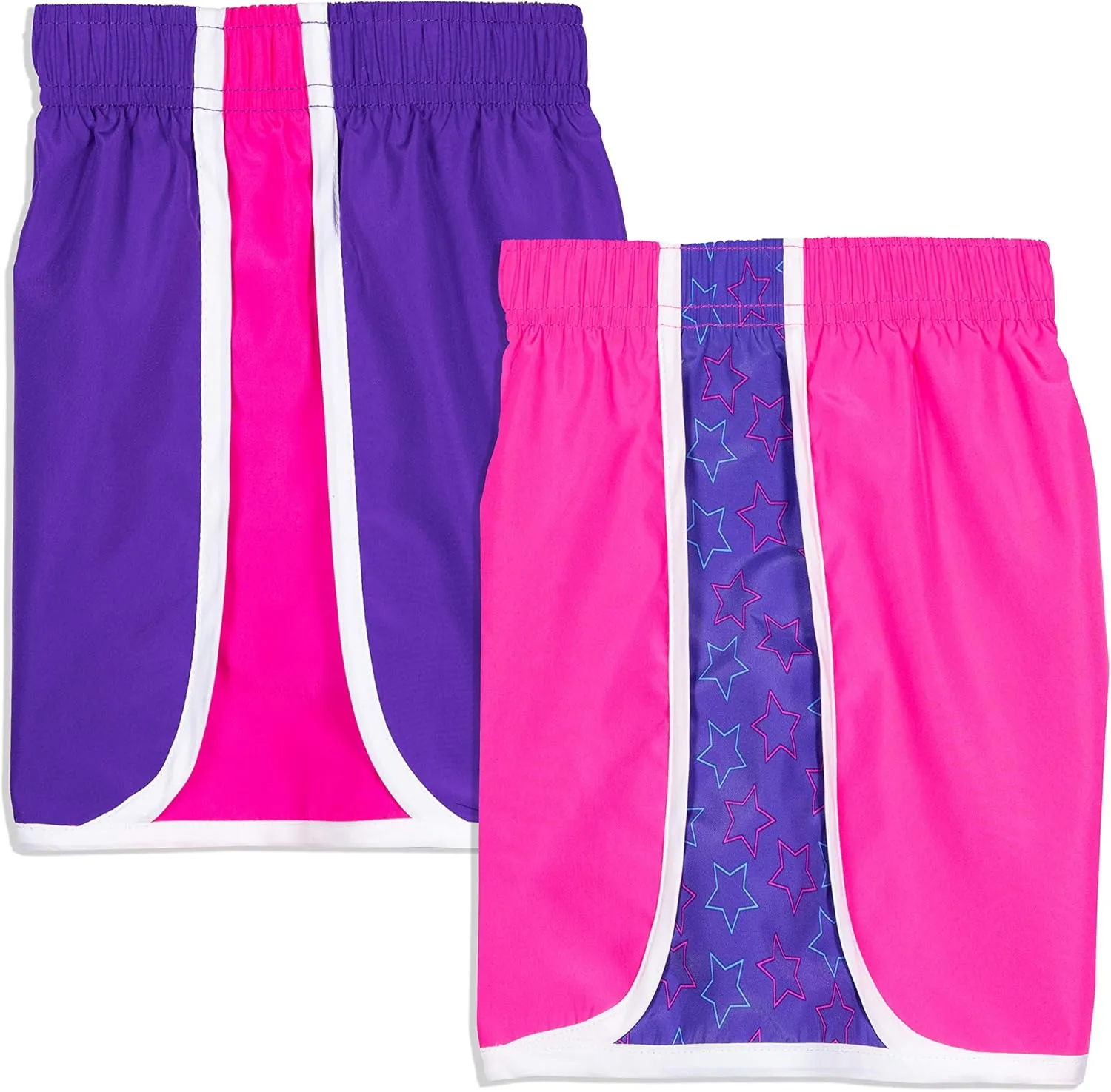 Cheetah Girls 2 Pack Active Running Athletic Gym Shorts Set Workout Activewear Lightweight for Teen Girls Kids Sports