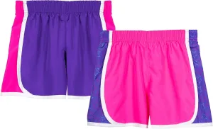 Cheetah Girls 2 Pack Active Running Athletic Gym Shorts Set Workout Activewear Lightweight for Teen Girls Kids Sports