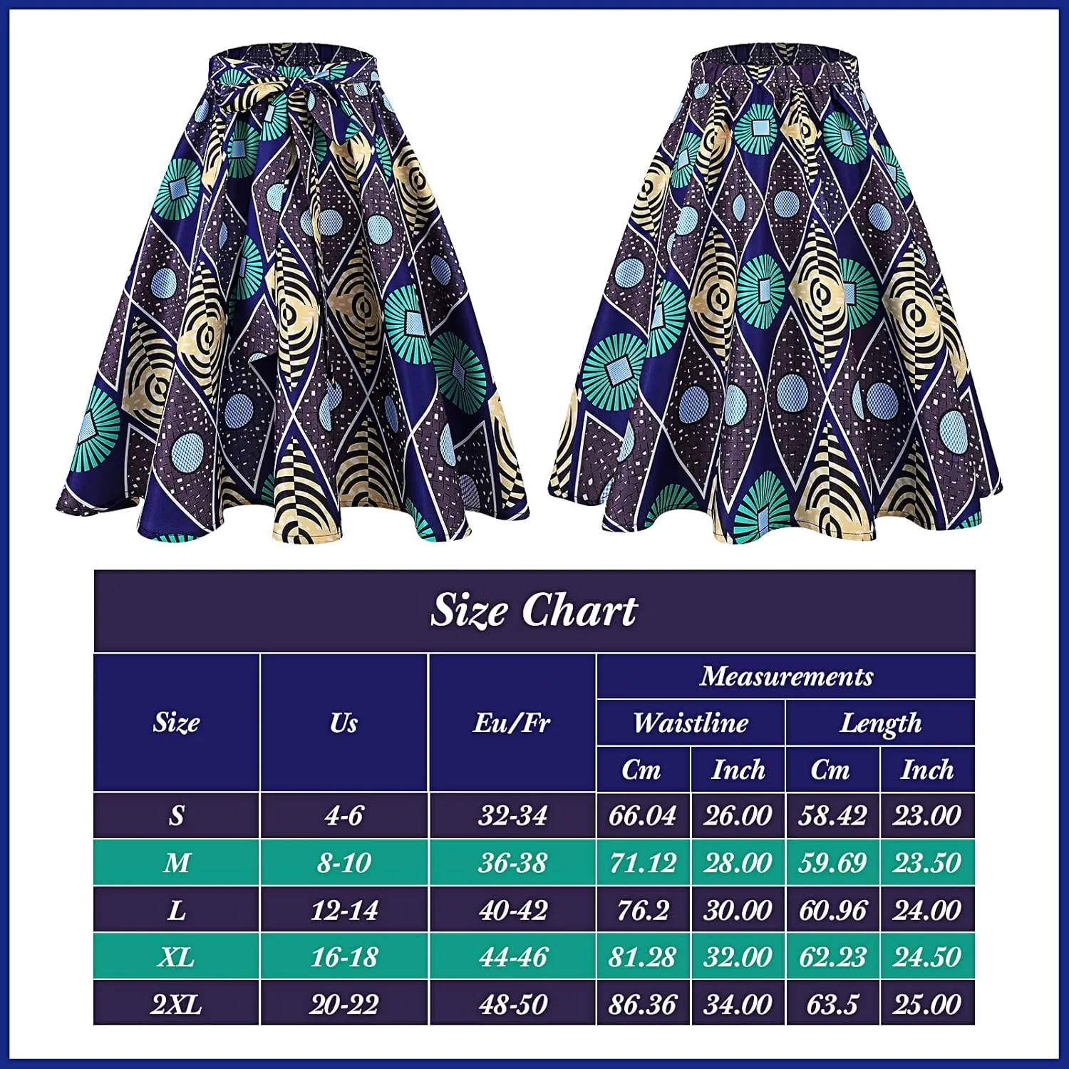 Coume 3 Pcs Women African Dashiki Skirt Traditional Costume African Bohemian Head Wrap Scarf Drop Dangle Earring