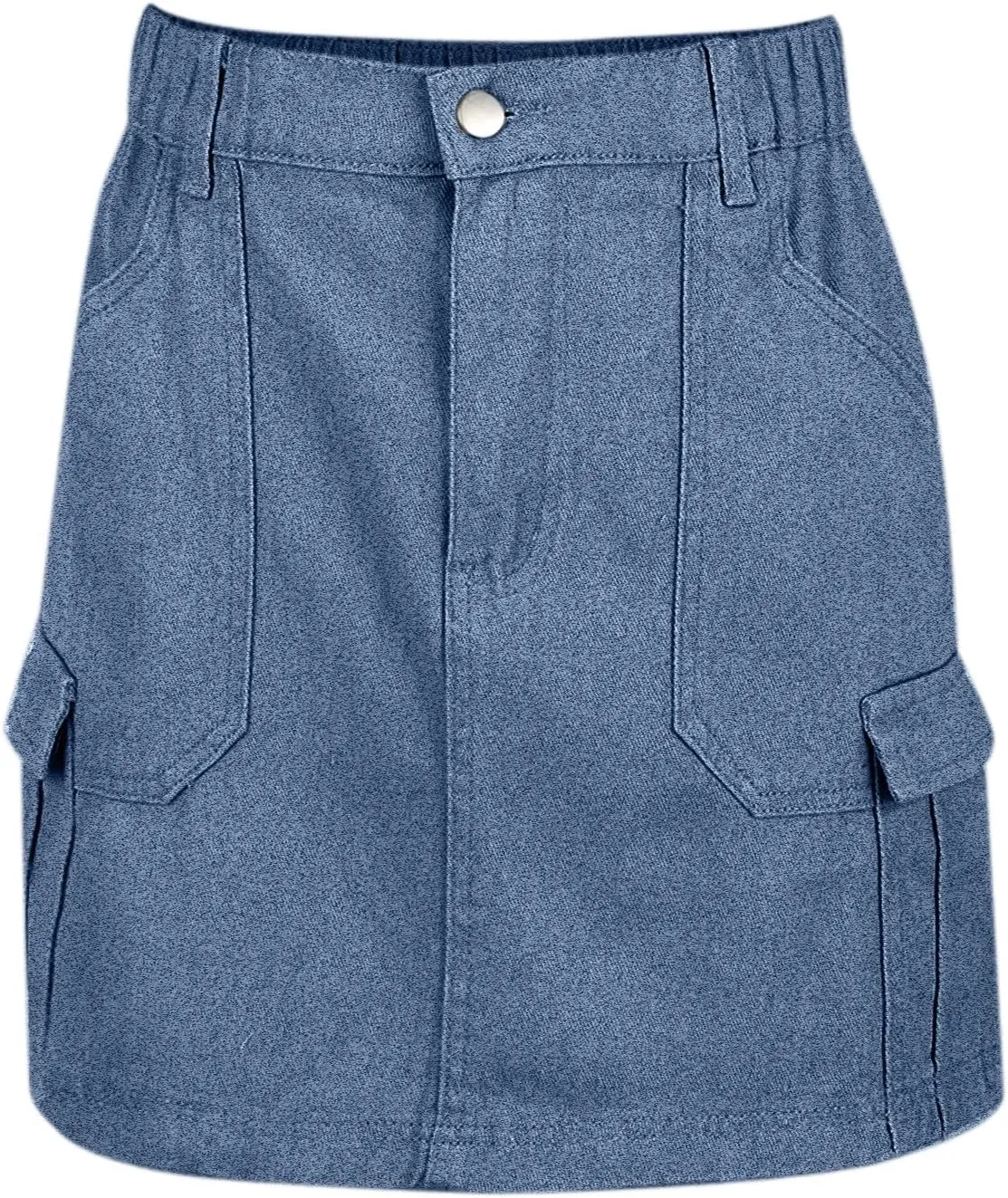 Denim Skirts for Women High Waisted Jean Skorts with Slit Cute Skort Shorts Casual Stretch Mini Jean Skirt Shorts