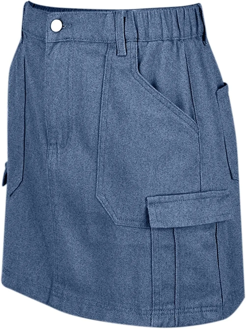 Denim Skirts for Women High Waisted Jean Skorts with Slit Cute Skort Shorts Casual Stretch Mini Jean Skirt Shorts