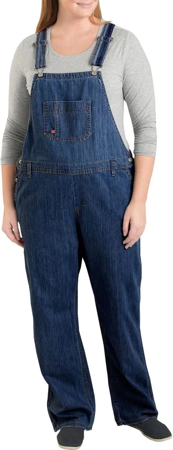 Dickies womens Plus Size Denim Bib Overall