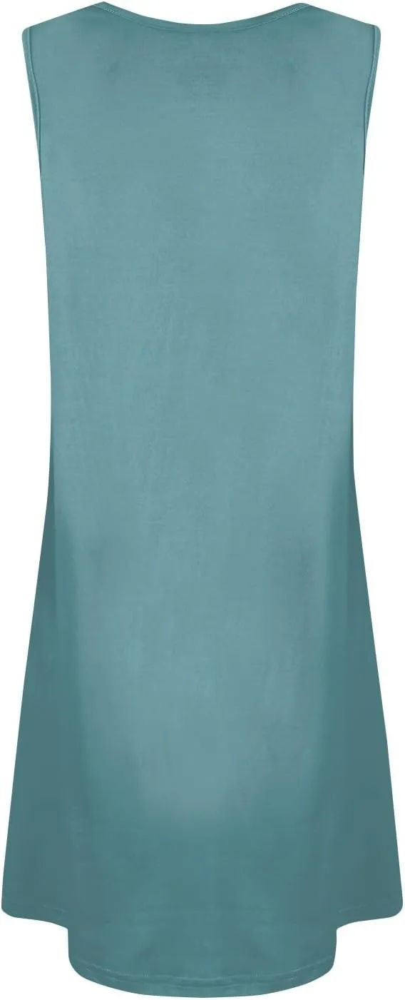 Dresses for Women 2025 Plus Size Sundress with Pockets Sleeveless v Neck Mini Dresses Sexy Vacation Summer Clothes
