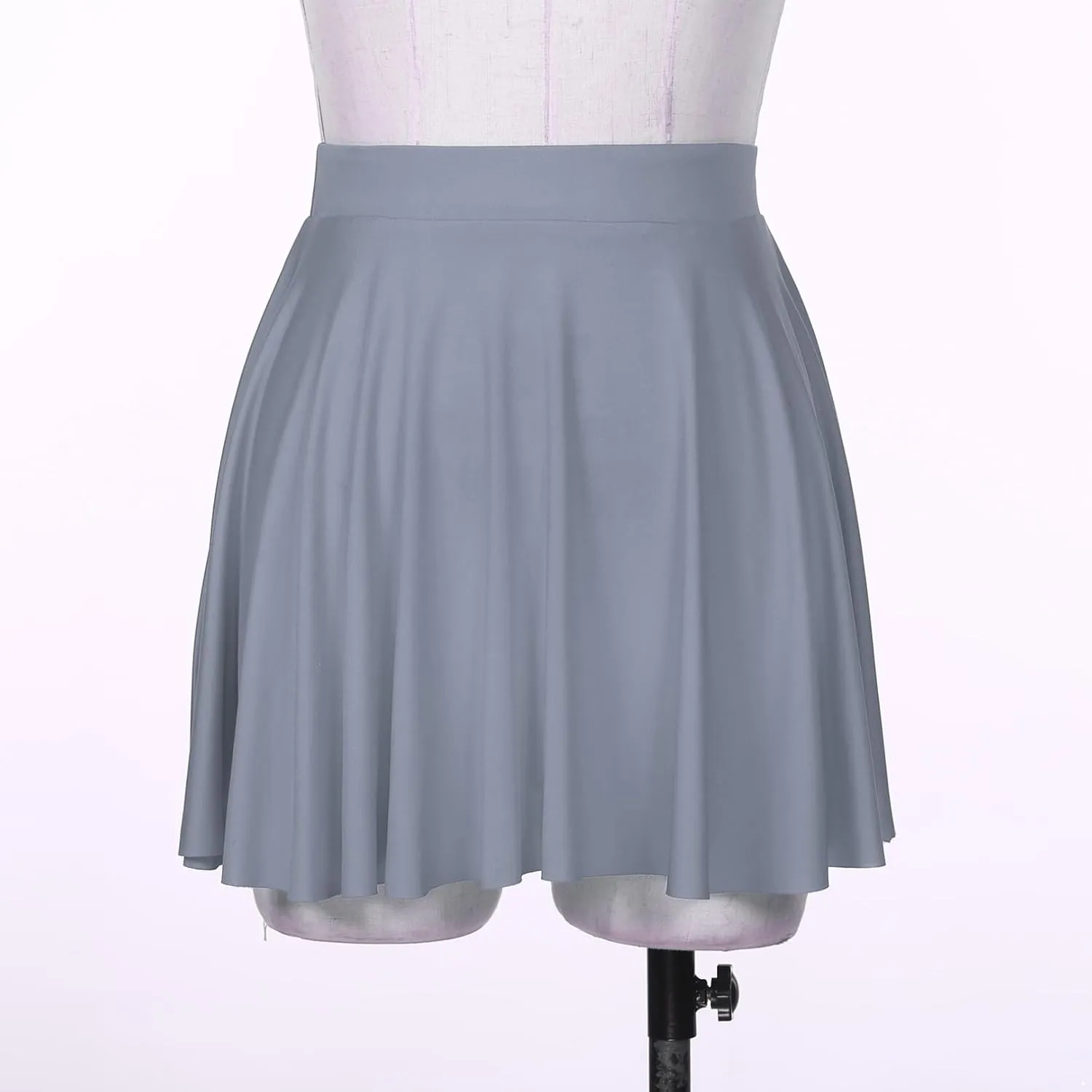 easyforever Flared Mini Skirt for Women Casual Elastic Waistband Pleated Tennis Ruffle Skirts Sportwear