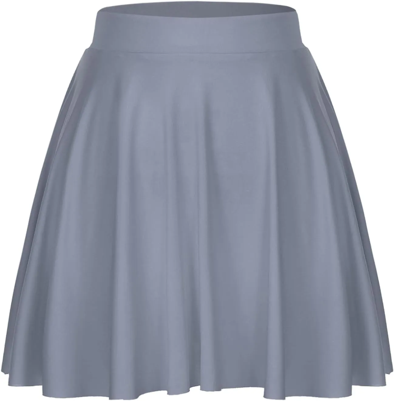 easyforever Flared Mini Skirt for Women Casual Elastic Waistband Pleated Tennis Ruffle Skirts Sportwear