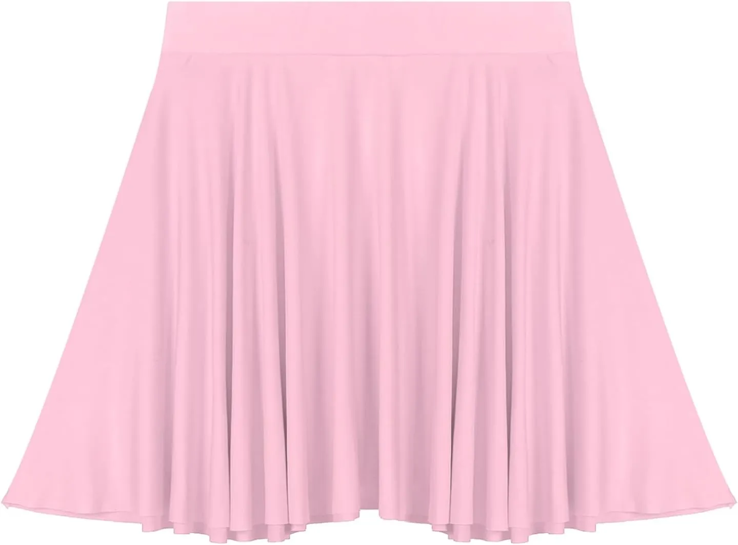easyforever Flared Mini Skirt for Women Casual Elastic Waistband Pleated Tennis Ruffle Skirts Sportwear