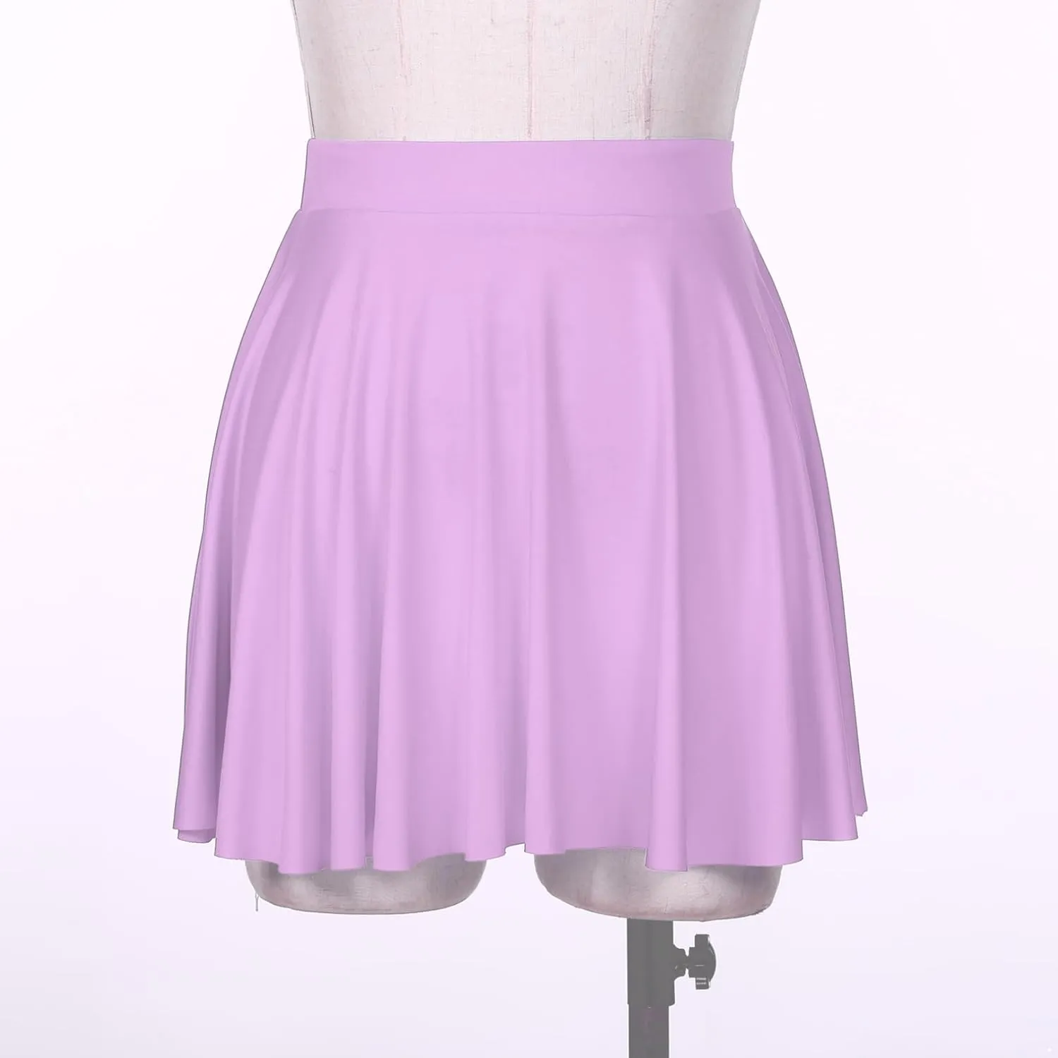 easyforever Flared Mini Skirt for Women Casual Elastic Waistband Pleated Tennis Ruffle Skirts Sportwear