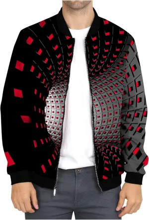 Flight Jackets For Men Zip Up Windbreaker Jacket Lightweight Casual Cold Weather Coat Oversized Motorcycle Jackets