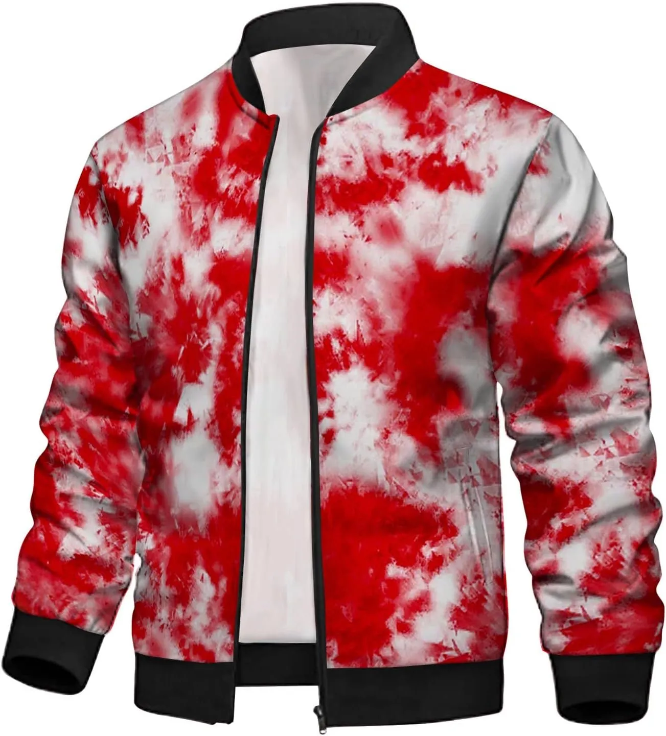 Flight Jackets For Men Zip Up Windbreaker Jacket Lightweight Casual Thermal Coat Oversized Windproof Jackets