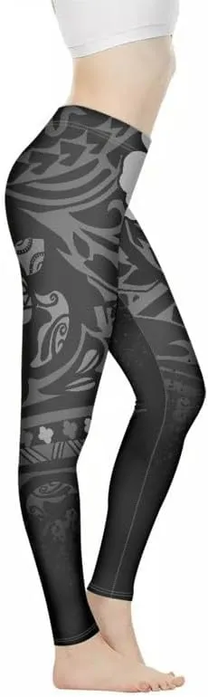 Floral Humming Bird Over Size Women's High-Waist Yoga Legging Dolphin Galaxy Bee Tie-Dye Jogging Cycling Activewear