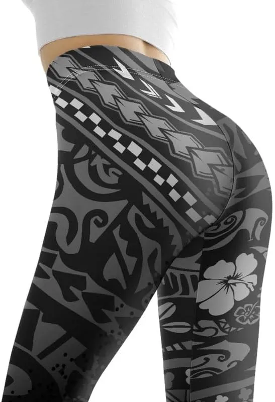 Floral Humming Bird Over Size Women's High-Waist Yoga Legging Dolphin Galaxy Bee Tie-Dye Jogging Cycling Activewear
