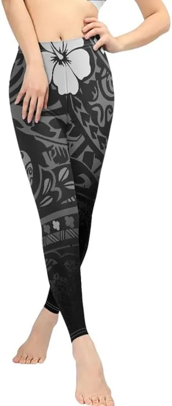 Floral Humming Bird Over Size Women's High-Waist Yoga Legging Dolphin Galaxy Bee Tie-Dye Jogging Cycling Activewear