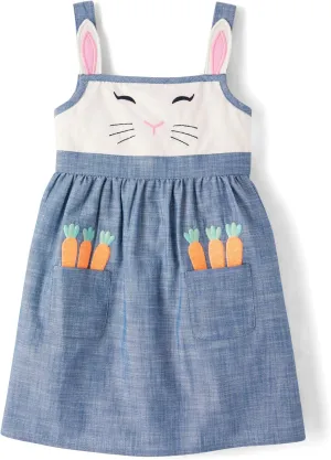 Gymboree,Girls,and Toddler Embroidered Sleeveless Skirtall Jumpers