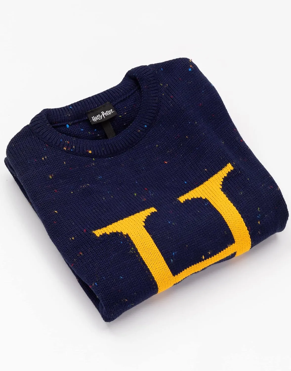 Harry Potter Christmas Jumper Harry Letter H Knitted Unisex Blue Sweater