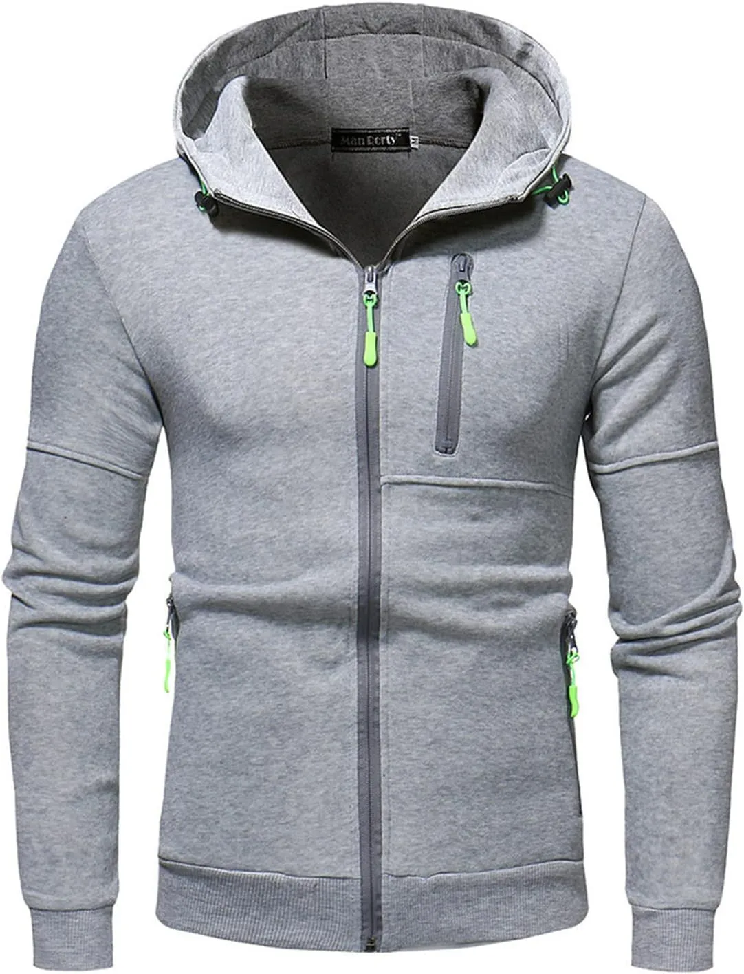 Hoodies for Men Zip up Lightweight Sweatshirt Long Sleeve Sport Outdoor Casual Jacket Fall Winter Top with Pockets