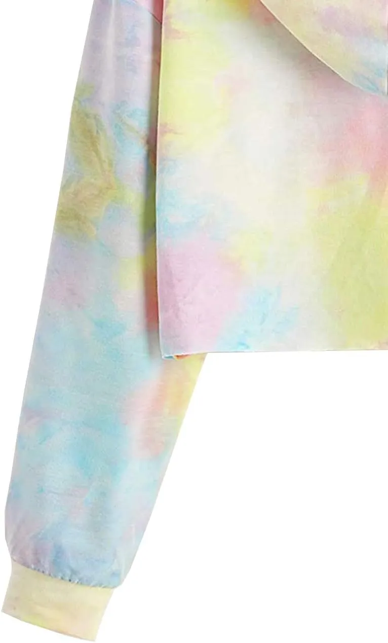 Idepet Women's Casual Letters Print Crop Top Loose Pullover Friends Shirt Teen Girl TV Show Hoodie Sweatshirt