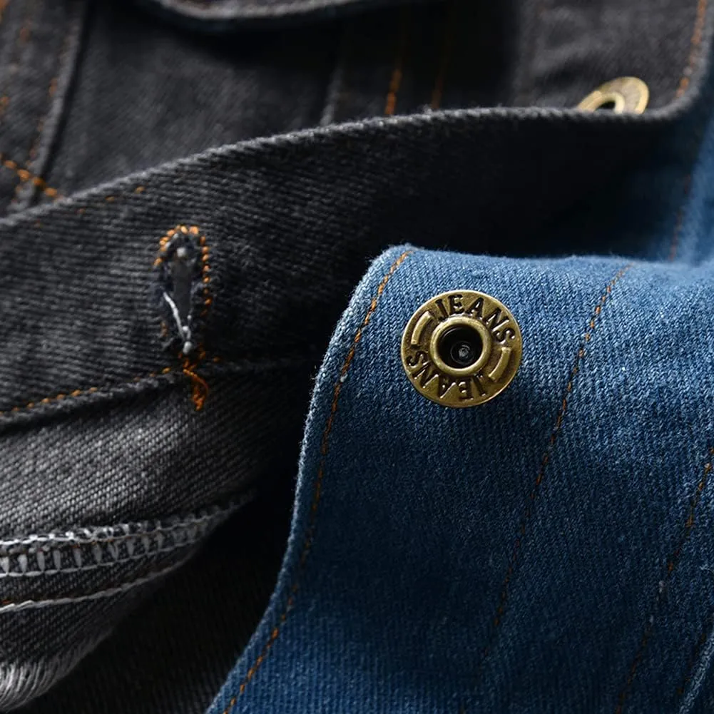 IDOPIP Toddler Kid Baby Boys Girls Denim Jacket Long Sleeve Button Down Jeans Coat Cowboy Overcoat Hoodie Casual Outwear