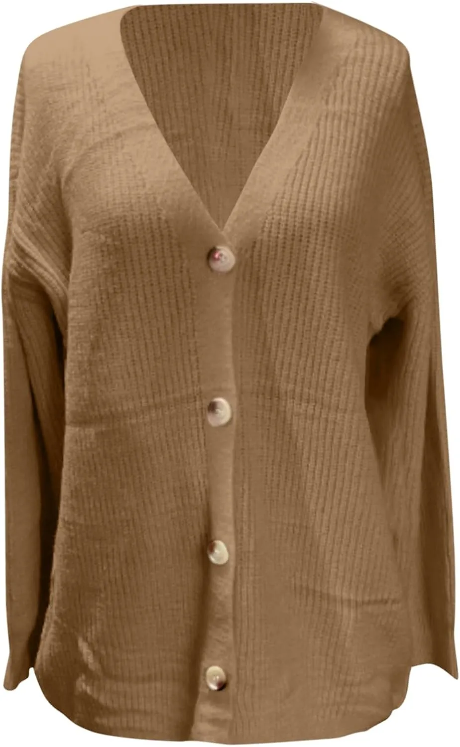 iLH Cardigan Sweaters for Sweater Fall Fashion Oversize Loose Sweater Button down V Neck Solid Outerwear Knitted Coat